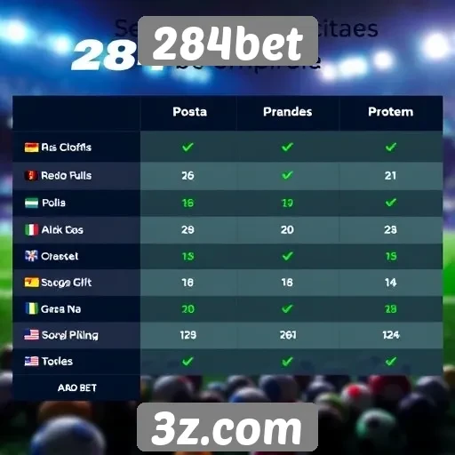 Comparativo entre 284bet e concorrentes no mercado de apostas